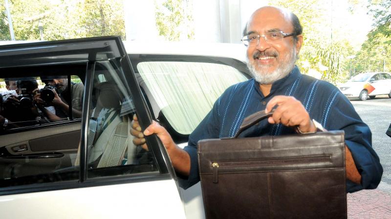 Kerala Finance minister T.M. Thomas Isaac. Kerala Finance minister T.M. Thomas Isaac.