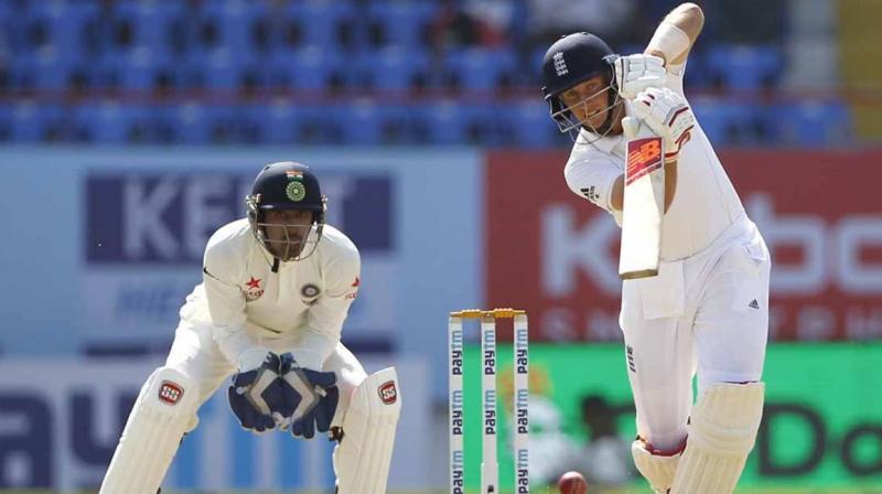 Joe Root, who scored 124 runs, became the first overseas player to score a century in India since Australia's Michael Clarke in 2013. (Photo: BCCI) Joe Root, who scored 124 runs, became the first overseas player to score a century in India since Australia's Michael Clarke in 2013. (Photo: BCCI)