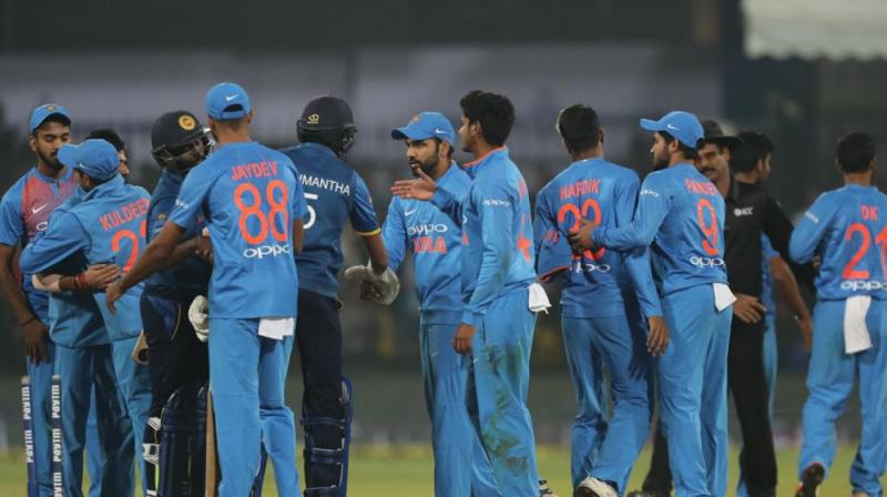 India will look to give some of the bench players a chance but there will be no let-up in the intensity as they eye a complete whitewash against Sri Lanka in the third and final T20I here on Sunday.(Photo: BCCI) India will look to give some of the bench players a chance but there will be no let-up in the intensity as they eye a complete whitewash against Sri Lanka in the third and final T20I here on Sunday.(Photo: BCCI)
