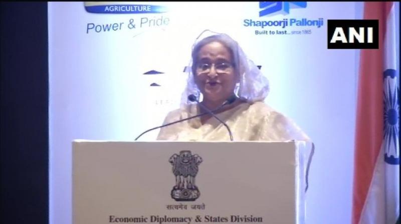 Further talking to enhancing trade and investments between the two countries, she said huge potential exists in Bangladesh for Indian business community in different sectors. (Photo: ANI) Further talking to enhancing trade and investments between the two countries, she said huge potential exists in Bangladesh for Indian business community in different sectors. (Photo: ANI)