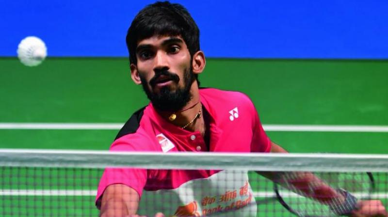 In the other men's singles encounter, Srikanth faced defeat at the hands of Thailand's Kantaphon Wangcharoen in the two straight games 21-14, 21-13. (Photo: AFP) In the other men's singles encounter, Srikanth faced defeat at the hands of Thailand's Kantaphon Wangcharoen in the two straight games 21-14, 21-13. (Photo: AFP)