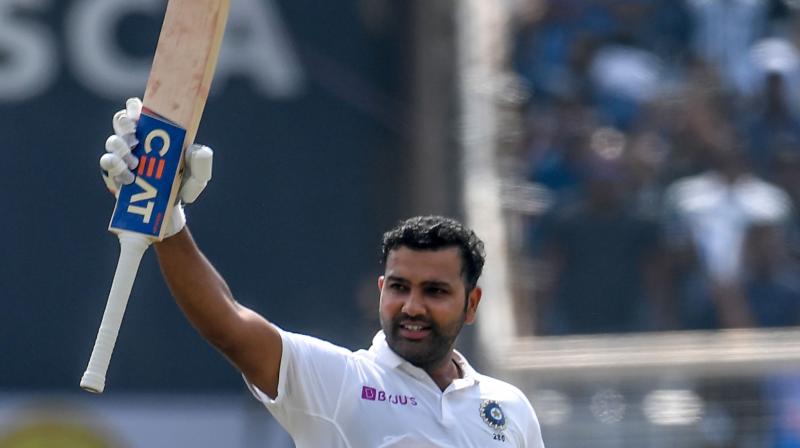 Rohit Sharma scored 212 runs in 255 deliveries before falling to a Kagiso Rabada-short ball and finding Lungi Ngidi on the boundary line. (Photo: AFP) Rohit Sharma scored 212 runs in 255 deliveries before falling to a Kagiso Rabada-short ball and finding Lungi Ngidi on the boundary line. (Photo: AFP)