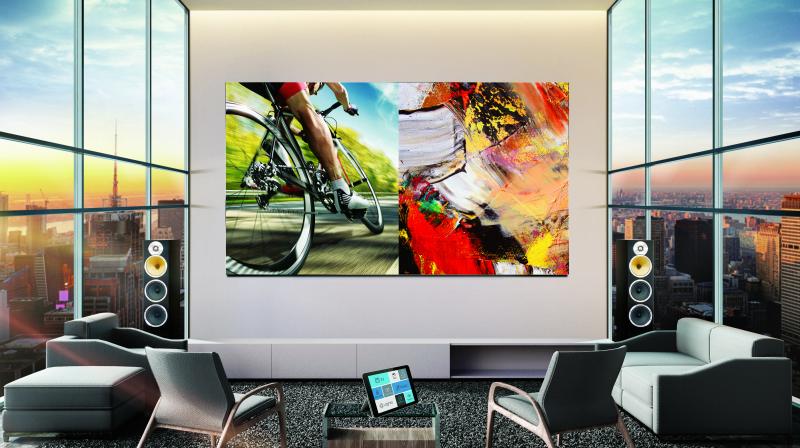 This next generation of Home Display technology is aimed at HNIs, working professionals, and affluent and aspirational millennials who prefer a cinematic experience and consume incredibly defined audio-visual content on a super-premium screen, within the comfort of their homes. This next generation of Home Display technology is aimed at HNIs, working professionals, and affluent and aspirational millennials who prefer a cinematic experience and consume incredibly defined audio-visual content on a super-premium screen, within the comfort of their homes.