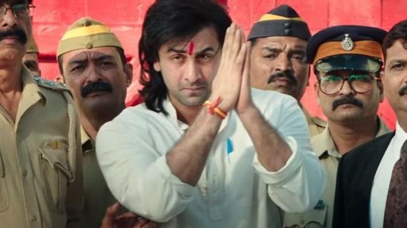 Ranbir Kapoor in a still from ‘Sanju.’ Ranbir Kapoor in a still from ‘Sanju.’