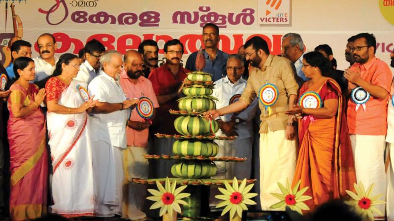 Speaker P. Sreeramakrishnan inaugurate the 58th state school youth festival in Thrissur on Saturday. Speaker P. Sreeramakrishnan inaugurate the 58th state school youth festival in Thrissur on Saturday.