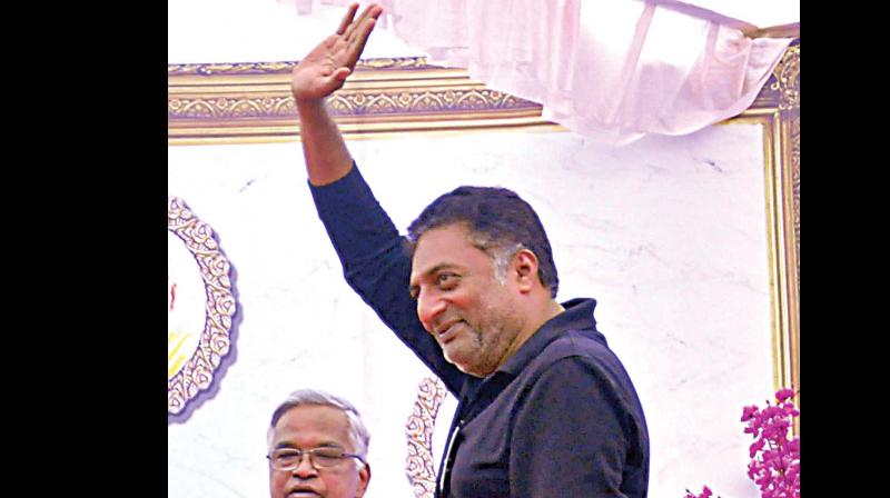 Actor and director Prakash Rai at Sankalp Din in Belagavi on Wednesday. (Photo: DC) Actor and director Prakash Rai at Sankalp Din in Belagavi on Wednesday. (Photo: DC)