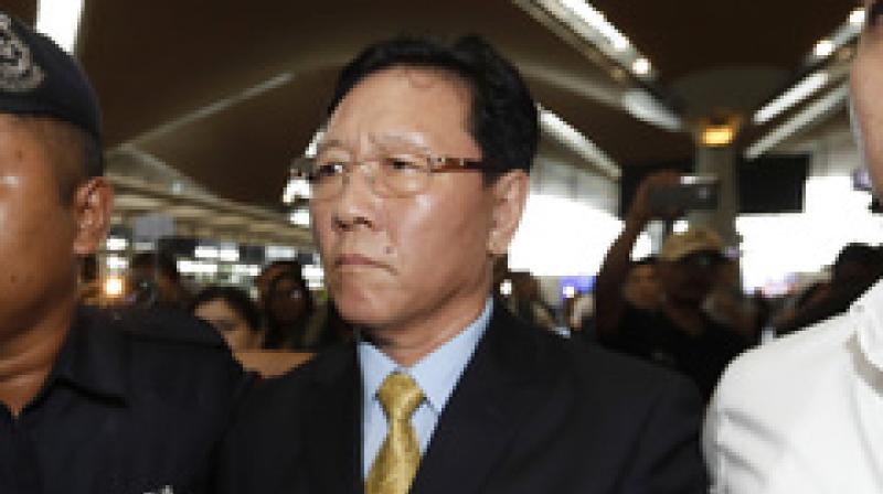 North Korean Ambassador to Malaysia Kang Chol, second from right, arrives at Kuala Lumpur International Airport in Sepang, Malaysia. (Photo: AP) North Korean Ambassador to Malaysia Kang Chol, second from right, arrives at Kuala Lumpur International Airport in Sepang, Malaysia. (Photo: AP)