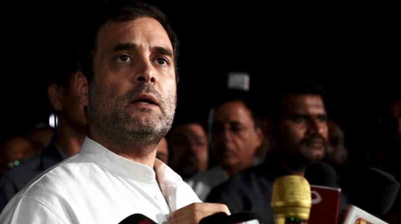 Wishing for peace and strength for the former union minister's family, the Congress leader said. (Photo: ANI) Wishing for peace and strength for the former union minister's family, the Congress leader said. (Photo: ANI)