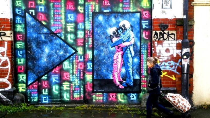 Parts of Bristol, where Banksy is believed to originate, have become like an open-air museum studded with urban frescoes. (Photo: AFP) Parts of Bristol, where Banksy is believed to originate, have become like an open-air museum studded with urban frescoes. (Photo: AFP)