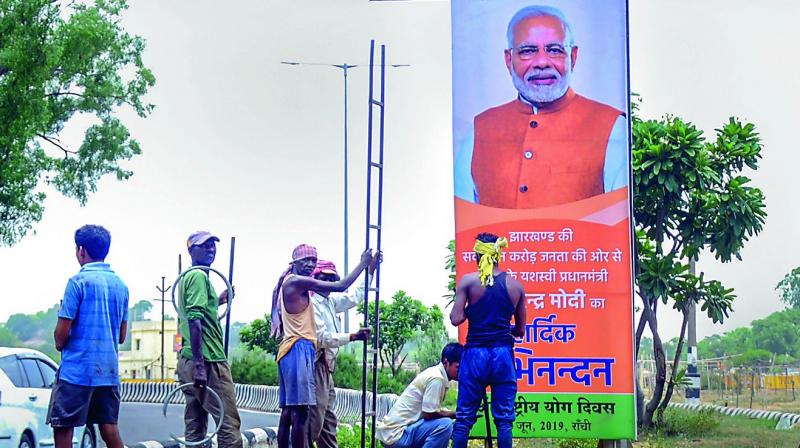 Bjp Sets Eyes On Poll Bound States For Yoga Day