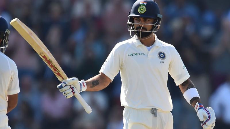Prithvi Shaw scored a hundred on debut as he and Cheteshwar Pujara continue to dominate the West Indies bowling attack on Day one of the first Test in Rajkot. (Photo: AP) Prithvi Shaw scored a hundred on debut as he and Cheteshwar Pujara continue to dominate the West Indies bowling attack on Day one of the first Test in Rajkot. (Photo: AP)
