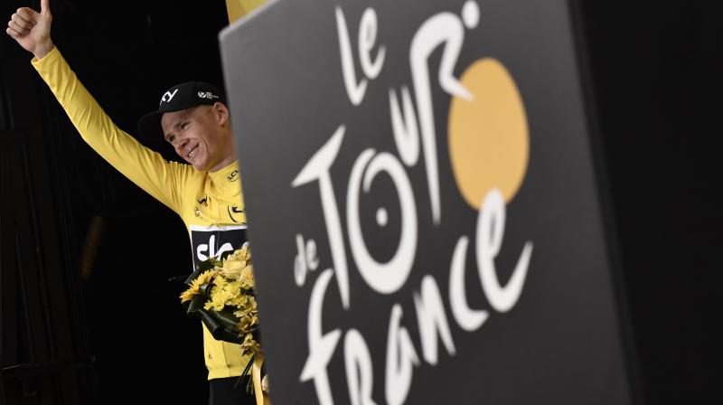 2018 Tour de France winner Great Britains Christopher Froome. AFP Photo