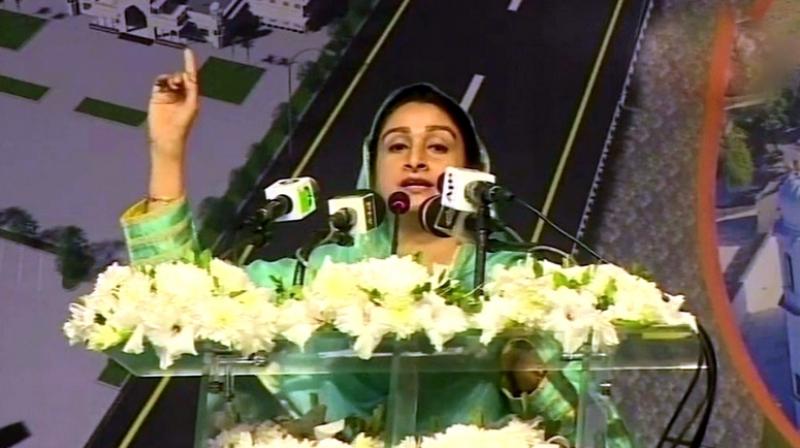 'Today this corridor will bring everyone together ... It will bring joy and peace to both countries,' Union Minister Harsimrat Kaur Badal said. (Photo: ANI) 'Today this corridor will bring everyone together ... It will bring joy and peace to both countries,' Union Minister Harsimrat Kaur Badal said. (Photo: ANI)