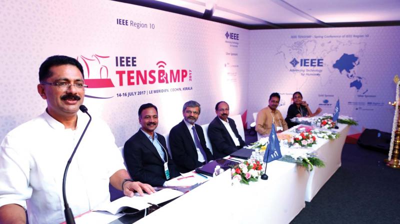 Minister K. T. Jaleel inaugurates TenSymp-2017 in Kochi on Friday. (Photo: DC) Minister K. T. Jaleel inaugurates TenSymp-2017 in Kochi on Friday. (Photo: DC)