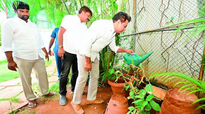 In a bid to create awareness about preventive measures, K.T. Rama Rao starts by cleaning his own home. In a bid to create awareness about preventive measures, K.T. Rama Rao starts by cleaning his own home.