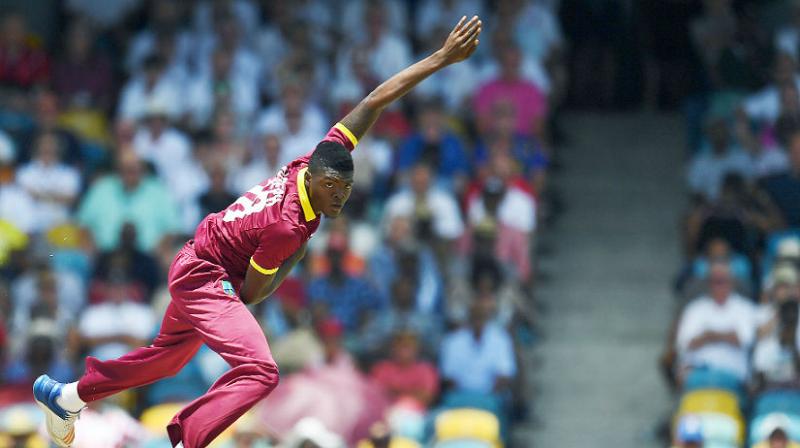 Seam bowler Joseph, 22, made his Test debut in 2016 and took 10 wickets in West Indies recent home 2-1 series triumph against England. (Photo: AFP) Seam bowler Joseph, 22, made his Test debut in 2016 and took 10 wickets in West Indies recent home 2-1 series triumph against England. (Photo: AFP)