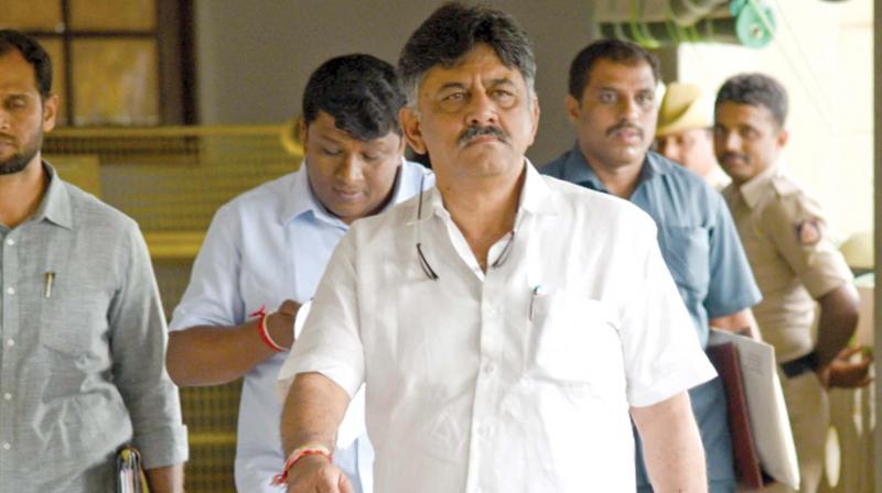 Delhi High Court will continue hearing the bail plea of senior Congress leader D K Shivakumar on Monday. Shivakumar was arrested by Enforcement Directorate (ED) last month in connection with a money laundering case. (Photo: File) Delhi High Court will continue hearing the bail plea of senior Congress leader D K Shivakumar on Monday. Shivakumar was arrested by Enforcement Directorate (ED) last month in connection with a money laundering case. (Photo: File)