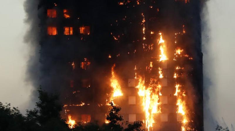 The London Fire Brigade said that 40 fire tenders and 200 firefighters were sent to tackle the flames. (Photo: videograb) The London Fire Brigade said that 40 fire tenders and 200 firefighters were sent to tackle the flames. (Photo: videograb)