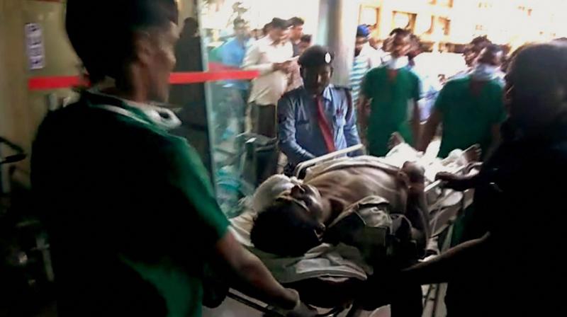 Injured CRPF being brought to Raipur for treatment on Monday follwing a Maoist attack at Burkapal near Chintagufa in Bastar. (Photo: PTI) Injured CRPF being brought to Raipur for treatment on Monday follwing a Maoist attack at Burkapal near Chintagufa in Bastar. (Photo: PTI)