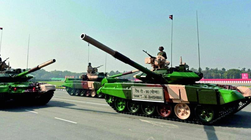 For the financial year 2017-18, India has further upped its military spending by 10 per cent. For the financial year 2017-18, India has further upped its military spending by 10 per cent.