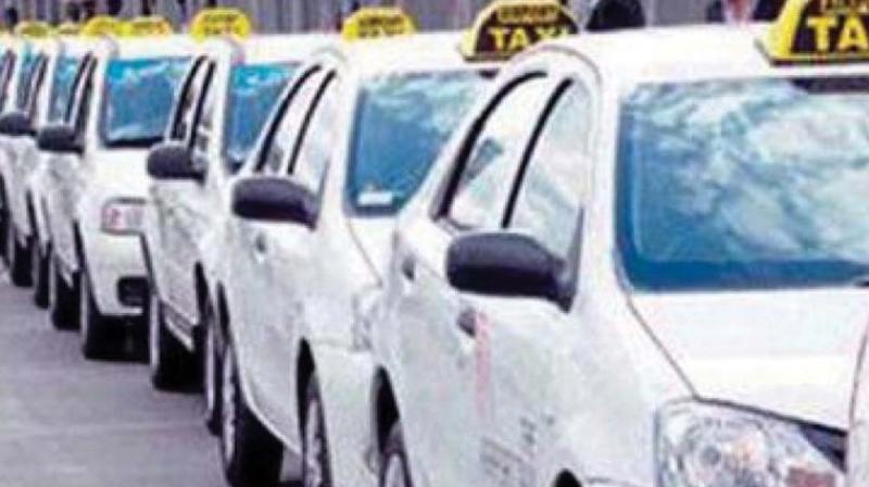 In the city, a cab ride on an average costs Rs 19 per kilometre. Of this, 30 per cent goes to the aggregators, while the remaining to drivers and owners. (Representional Image) In the city, a cab ride on an average costs Rs 19 per kilometre. Of this, 30 per cent goes to the aggregators, while the remaining to drivers and owners. (Representional Image)