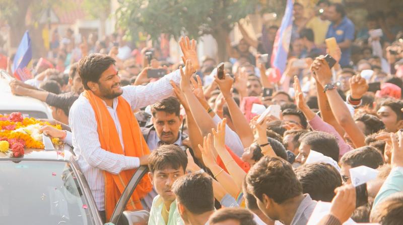 Three days before the second phase of Gujarat Assembly polls, the rally-cum-roadshow on motorcycles and cars was organised, which started from Bopal and culminated at Nikol area on the other end of the city, covering a distance of around 15 km. (Photo: Twitter | @HardikPatel_) Three days before the second phase of Gujarat Assembly polls, the rally-cum-roadshow on motorcycles and cars was organised, which started from Bopal and culminated at Nikol area on the other end of the city, covering a distance of around 15 km. (Photo: Twitter | @HardikPatel_)