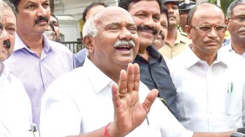 A file photo of rebel JD(S) MLA A.H. Vishwanath addressing the media. A file photo of rebel JD(S) MLA A.H. Vishwanath addressing the media.