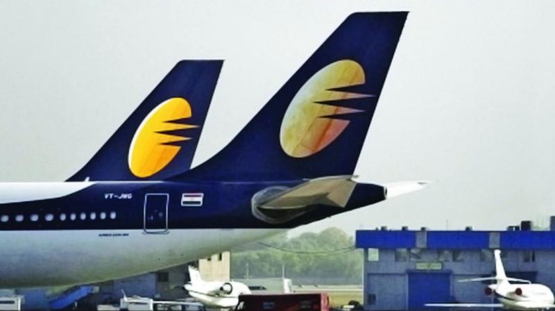 Jet Airways has delayed payments to pilots, suppliers and lessors for months and defaulted on loans after racking up more than USD 1 billion in debt. (Photo: File) Jet Airways has delayed payments to pilots, suppliers and lessors for months and defaulted on loans after racking up more than USD 1 billion in debt. (Photo: File)