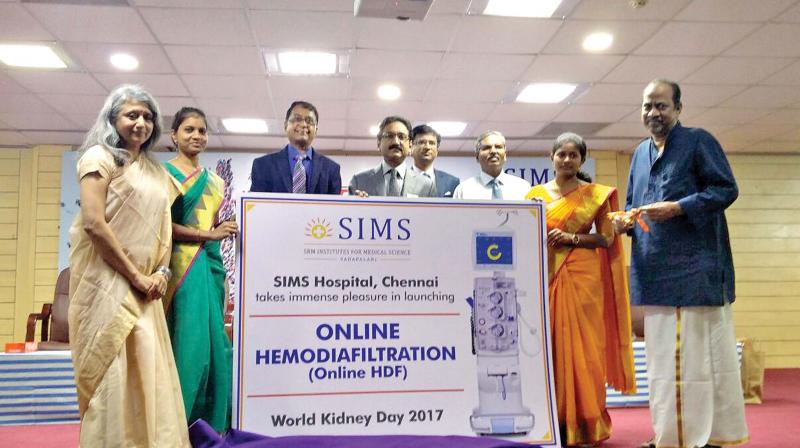 SIMS hospital launches online Hemodiafilteration facility in Chennai on Thursday. (Photo: DC) SIMS hospital launches online Hemodiafilteration facility in Chennai on Thursday. (Photo: DC)