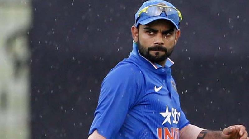 Virat Kohli said that there's a thin line where in a bid to get 20 runs extra, one might end up scoring 20 runs less than par score. (Photo: AP) Virat Kohli said that there's a thin line where in a bid to get 20 runs extra, one might end up scoring 20 runs less than par score. (Photo: AP)