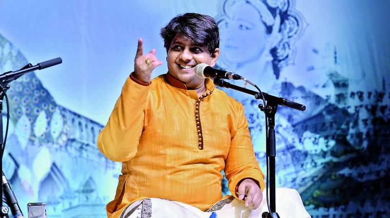 Omkar Dadarkar at Jashn-e-Deccan on Saturday Omkar Dadarkar at Jashn-e-Deccan on Saturday