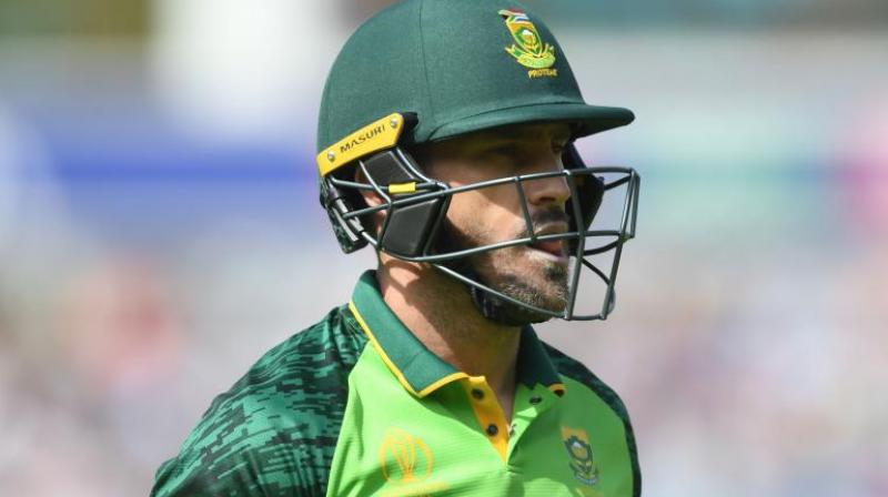Du Plessis also blamed a poor start to the tournament where the side lost their opening three games (Photo: AFP) Du Plessis also blamed a poor start to the tournament where the side lost their opening three games (Photo: AFP)