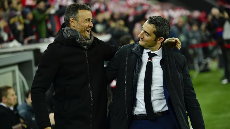 Ernesto Valverde, 53, a former Barcelona player who left Athletic Bilbao after four years in charge last week, replaces Luis Enrique with the task of getting the most out of a star-studded squad containing Lionel Messi, Neymar and Luis Suarez. (Photo: AP) Ernesto Valverde, 53, a former Barcelona player who left Athletic Bilbao after four years in charge last week, replaces Luis Enrique with the task of getting the most out of a star-studded squad containing Lionel Messi, Neymar and Luis Suarez. (Photo: AP)