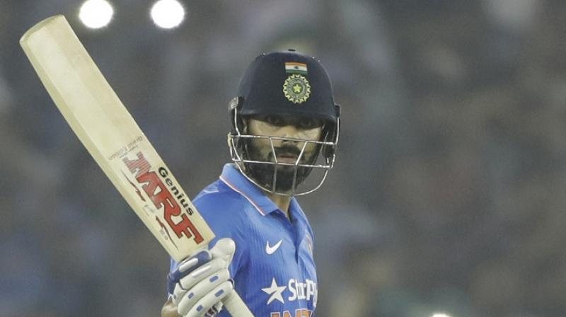 Virat Kohli is set to captain India for the first time in a major ICC event, and is fortunate to MS Dhoni have beside him, the calm and calculated wicketkeeper-batstman, who can seemingly win any game on his own and from any tough situation.(Photo: AFP) Virat Kohli is set to captain India for the first time in a major ICC event, and is fortunate to MS Dhoni have beside him, the calm and calculated wicketkeeper-batstman, who can seemingly win any game on his own and from any tough situation.(Photo: AFP)