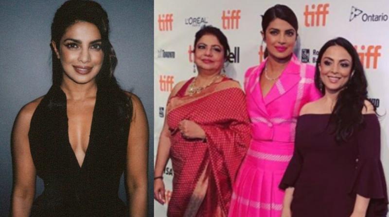 The pictures Priyanka Chopra shared on Instagram with her mother Dr. Madhu Chopra and director Paakhi Tyrewala. The pictures Priyanka Chopra shared on Instagram with her mother Dr. Madhu Chopra and director Paakhi Tyrewala.