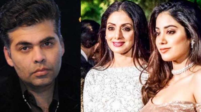 Karan Johar, Sridevi and Janhvi Kapoor. Karan Johar, Sridevi and Janhvi Kapoor.