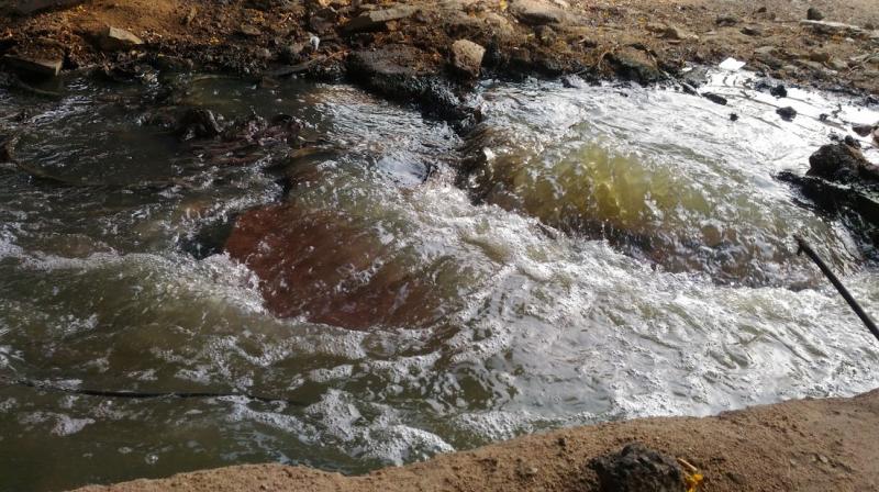 Drains are overflowing at Kukatpally Y junction for more than six months. Drains are overflowing at Kukatpally Y junction for more than six months.
