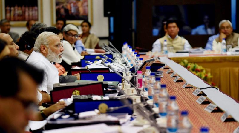 Prime Minister Narendra Modi chairing the 3rd Governing Council Meet of the NITI Aayog in New Delhi. (Photo: PTI) Prime Minister Narendra Modi chairing the 3rd Governing Council Meet of the NITI Aayog in New Delhi. (Photo: PTI)