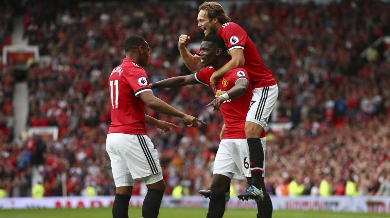 Eric Bailly, Romelu Lukaku, Paul Pogba and Anthony Martial scored a goal each as Manchester United secured a 4-0 victory at Swansea City. (Photo: AP) Eric Bailly, Romelu Lukaku, Paul Pogba and Anthony Martial scored a goal each as Manchester United secured a 4-0 victory at Swansea City. (Photo: AP)