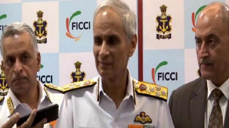 Navy Chief informed that by the end of 2019, India would be in position to sign a Rs 17,000 crore contract with US for buying 24 MH-60 Romeo multirole choppers. (Photo: ANI) Navy Chief informed that by the end of 2019, India would be in position to sign a Rs 17,000 crore contract with US for buying 24 MH-60 Romeo multirole choppers. (Photo: ANI)