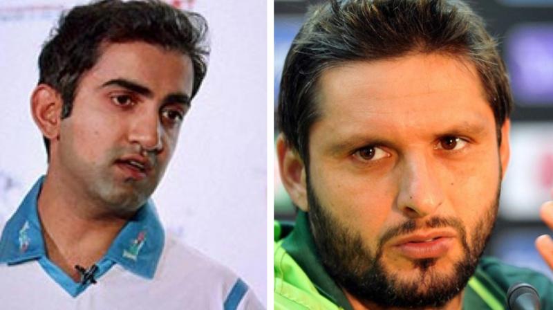 Gautam Gambhir took a dig at former Pakistan captain Shahid Afridi, saying the unprovoked aggression and crimes against humanity happening in Pakistan Occupied Kashmir (PoK) will be sorted. (Photo: PTI) Gautam Gambhir took a dig at former Pakistan captain Shahid Afridi, saying the unprovoked aggression and crimes against humanity happening in Pakistan Occupied Kashmir (PoK) will be sorted. (Photo: PTI)