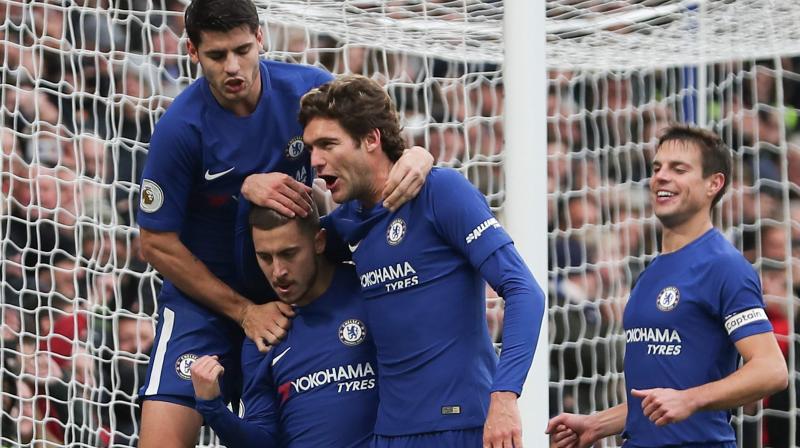 If anyone was going to add to the scoreboard, it was going to be Hazard. (Photo: AFP) If anyone was going to add to the scoreboard, it was going to be Hazard. (Photo: AFP)