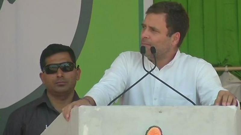 The Congress chief also said 22 lakh government posts are lying vacant, which would would be filled up if the party came to power. (Photo: ANI) The Congress chief also said 22 lakh government posts are lying vacant, which would would be filled up if the party came to power. (Photo: ANI)
