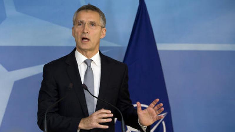 NATO Secretary-General Jens Stoltenberg answers questions about the US presidential election at the NATO headquarters in Brussels. (Photo: AP) NATO Secretary-General Jens Stoltenberg answers questions about the US presidential election at the NATO headquarters in Brussels. (Photo: AP)
