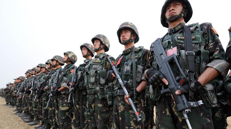 Published on Tuesday, the Pentagon report estimated that China spent $180 billion last year on its military -- the world's largest -- a figure well over the country's official $140 billion defence budget. (Photo: AFP) Published on Tuesday, the Pentagon report estimated that China spent $180 billion last year on its military -- the world's largest -- a figure well over the country's official $140 billion defence budget. (Photo: AFP)