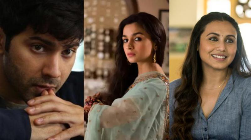 A still from 'October', 'Raazi' and 'Hichki'. A still from 'October', 'Raazi' and 'Hichki'.