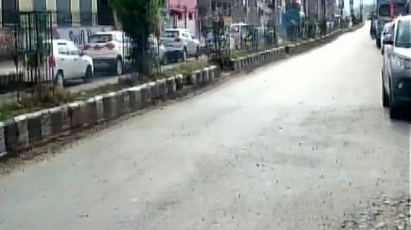 They said at least two terrorists on a motorcycle attacked a patrol party of the CRPF on the busy K P Road in Anantnag with automatic rifles. (Photo: ANI) They said at least two terrorists on a motorcycle attacked a patrol party of the CRPF on the busy K P Road in Anantnag with automatic rifles. (Photo: ANI)