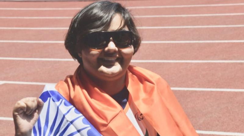 Ekta Bhyan and Narayan Thakur clinched a gold each in women's F32/51 club throw event and men's T35 100m dash respectively. (Photo: Twitter) Ekta Bhyan and Narayan Thakur clinched a gold each in women's F32/51 club throw event and men's T35 100m dash respectively. (Photo: Twitter)