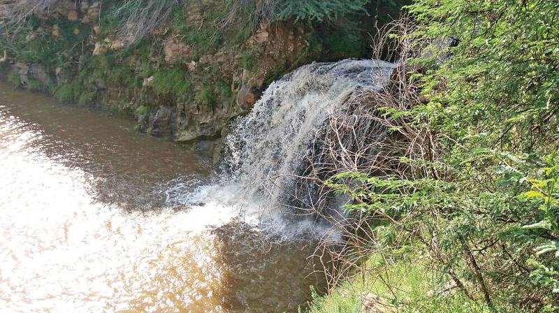 A quarry in Sinkarayapuram, Mangadu, which provides drinking water to the city, is brimming after recent rains. (Photo: DC) A quarry in Sinkarayapuram, Mangadu, which provides drinking water to the city, is brimming after recent rains. (Photo: DC)