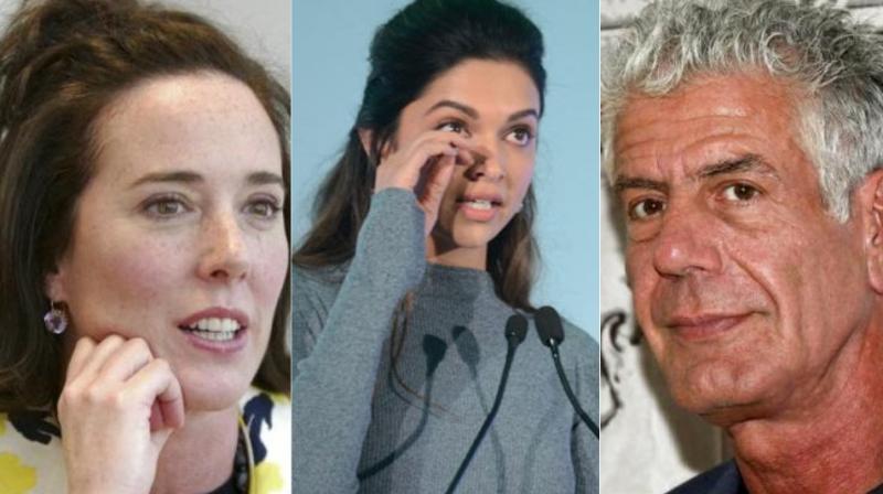 Kate Spade, Deepika Padukone and Anthony Bourdain. Kate Spade, Deepika Padukone and Anthony Bourdain.